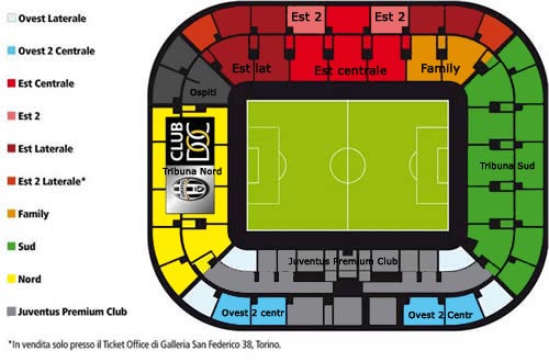 Juventus DOC Alex Del Piero - Piantina del Nuovo Stadio della Juventus